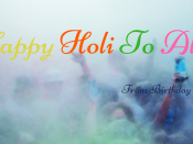 Happy Holi… From Birthday Blog!